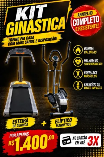 Esteira e aparelho Elíptico ( Kit Ginástica )
