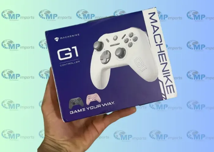 Loja MP Imports: Controle Machenike G1 Cor Branco Tri Mode Hall Efect Branco