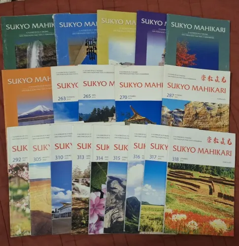 lote com 19 revistas Sukyo Mahikari