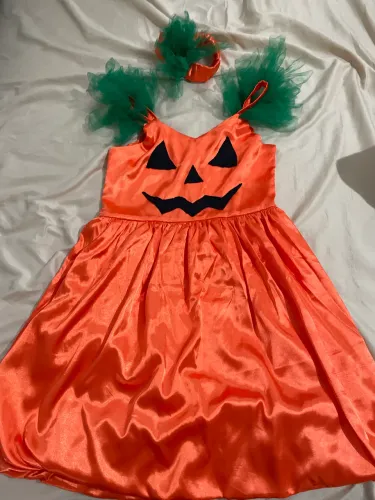 Vestido abóbora de halloween