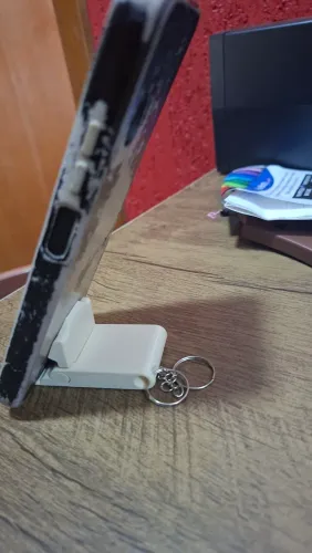 Porta celular com chaveiro
