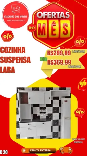 Cozinha Suspensa Lara
