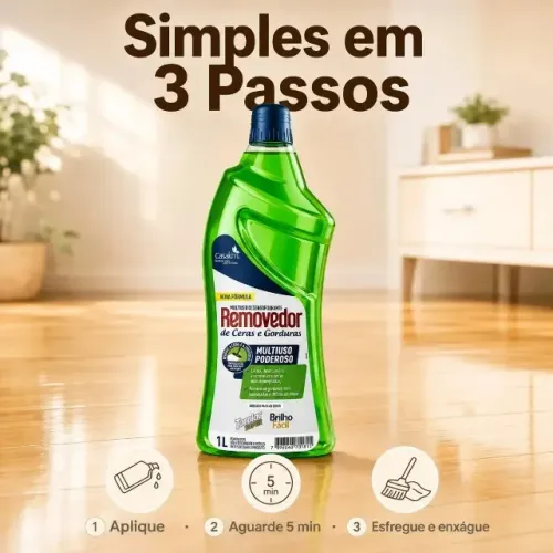 4 litros - Fantástico Removedor de cera e gordura Casa KM - Funciona mesmo