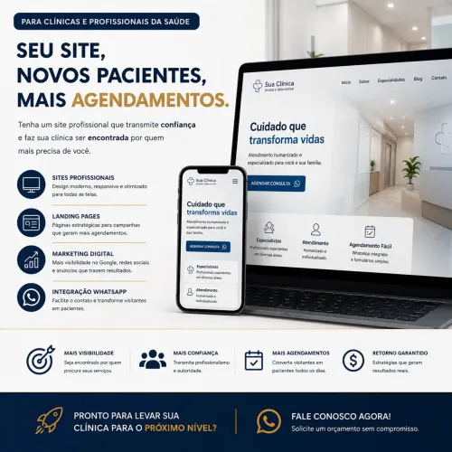 ? Site para Clínicas e Profissionais da Saúde