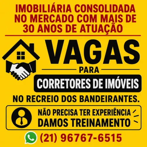 CORRETOR(A) DE IMÓVEIS - RECREIO DOS BANDEIRANTES