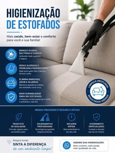 Serviços Higienizacao de estofados