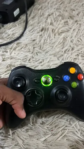 Controle Xbox 360 + fonte 