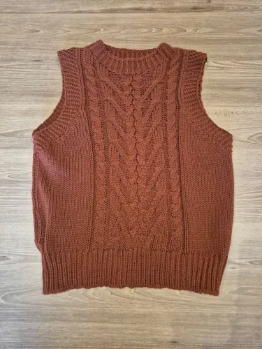 Colete feminino de lã tamanho unico