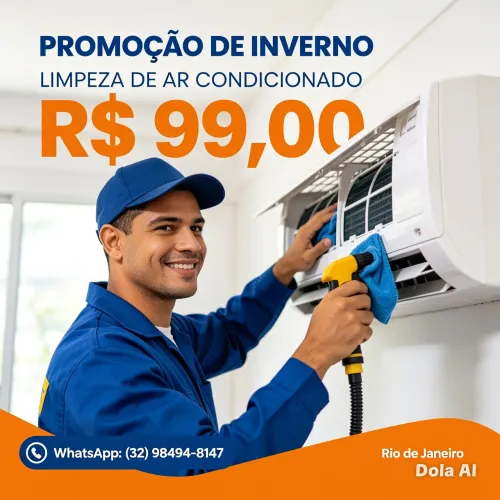 Ar condicionado manutenção limpeza 