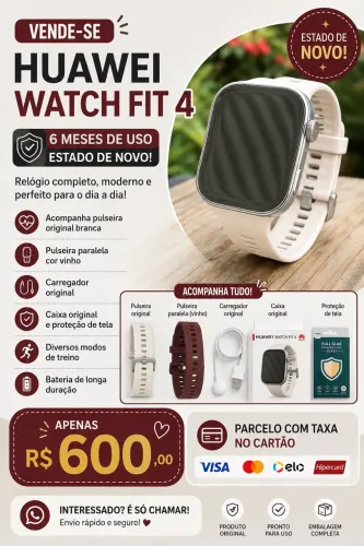 Smartwatch Huawei Fit 4