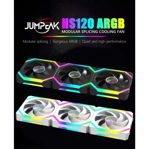 Kit 10 Fans Ventoinhas HS120 Jumpeak Pretas