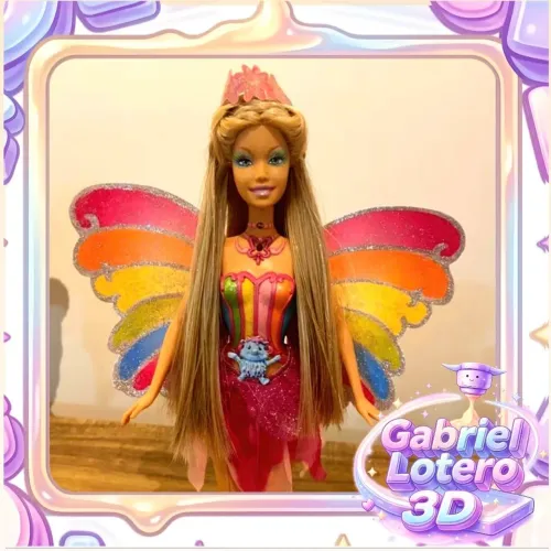 Asas para a boneca Elina Barbie Fairytopia a Magia do Arco-íris com encaixe  funcional