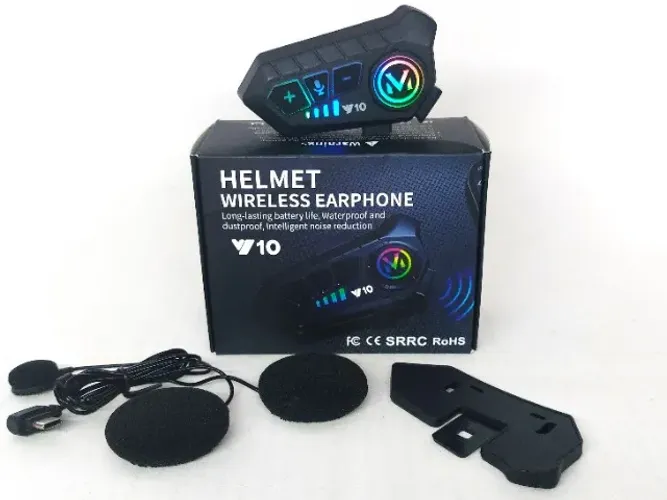 Fone Bluetooth Y10 para capacete de moto