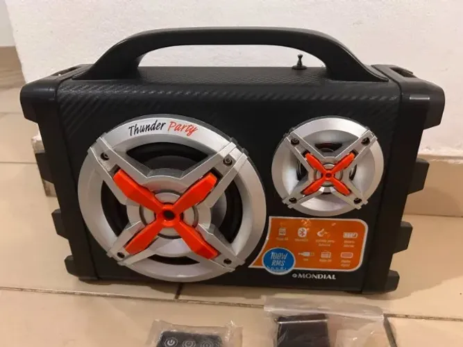 Caixa De Som Alto-falante Mondial Thunder Party Mco-14 100w bluetooth SD