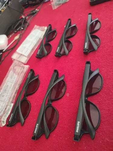Kit de óculos 3D para TV Philips com 6 peças