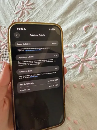 iPhone 15 pro max branco 256gb