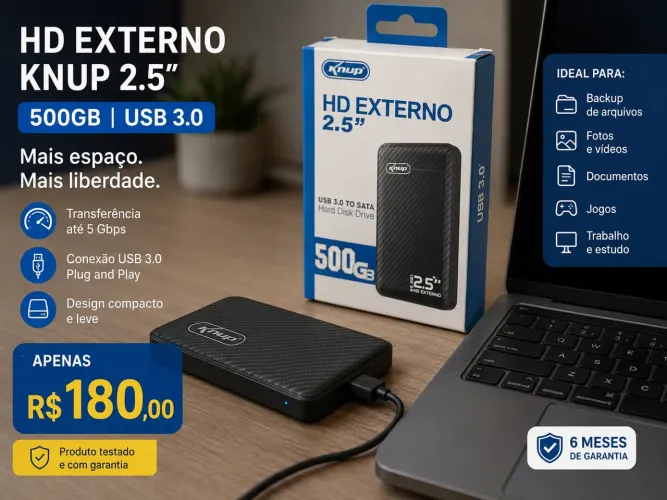 HD Externo 2,5? 500gb