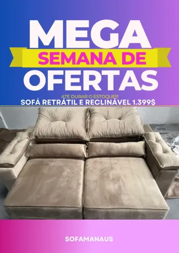 Sofá retrátil reclinável 2 lugares!!