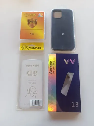 Vendo, Tela película capinha e bateria de iPhone 13, tudo por 230,00$