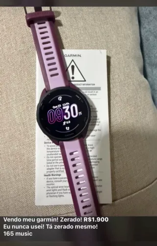 Vendo Garmin 165 Music NOVO/ZERADO