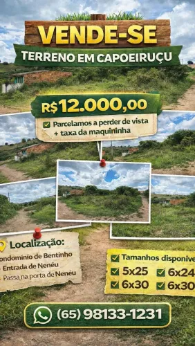 Terreno em Capoeiruçu - Cachoeira Ba