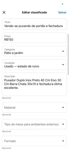 Vende-se puxando de portão e fechadura 