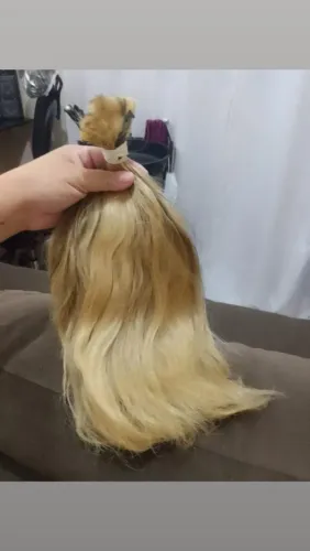 Cabelo loiro 100g 45cm