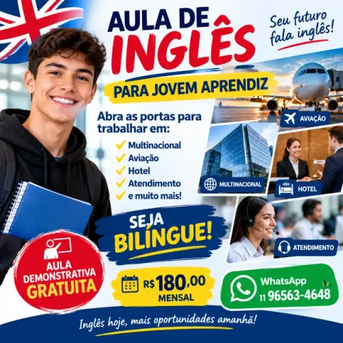 Aula de Inglês para Jovem Aprendiz