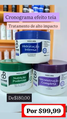 Cronograma capilar efeito teia 
