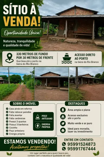 Sítio a venda -Aceitamos propostas 
