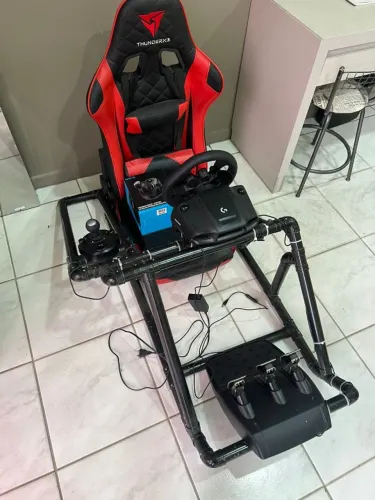 Volante Logitech G923 + Cãmbio + Cockpit