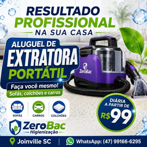 Aluguel Extratora 99 reais Joinville