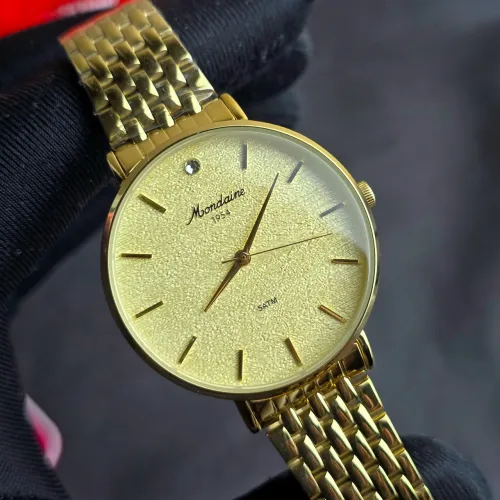 Relógio Mondaine 1954 feminino 36mm Dourado 32923LPMVDE1