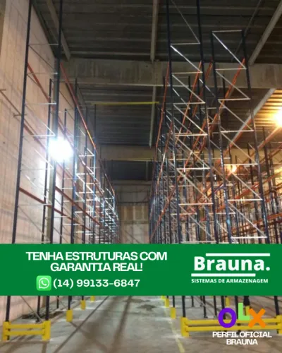 Porta Paletes 3T Novo - Montagem Sem Parafuso