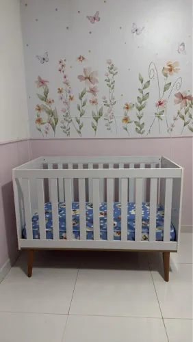 Berço Americano Branco - Carolina Baby - Colchão Ortobom