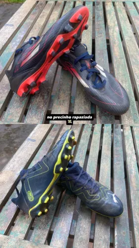 Chuteiras originais de campo puma e adidas