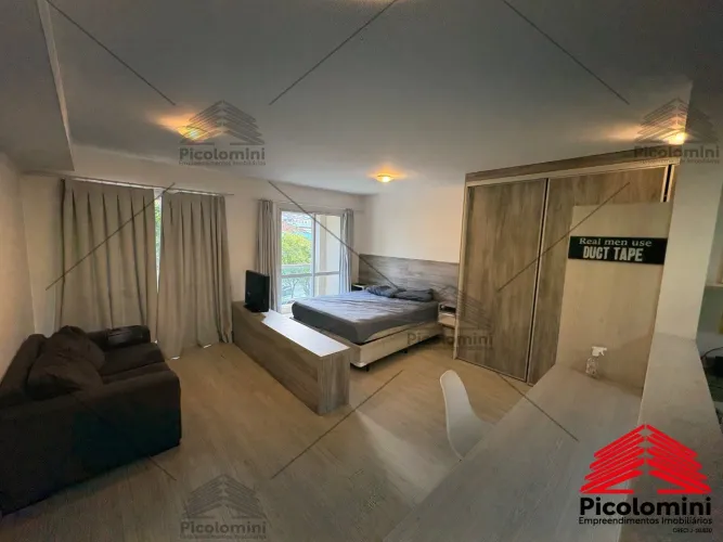 Apartamento Flat para locação no Luzes da Mooca, decorado e mobiliado, sacada nivelada, ar