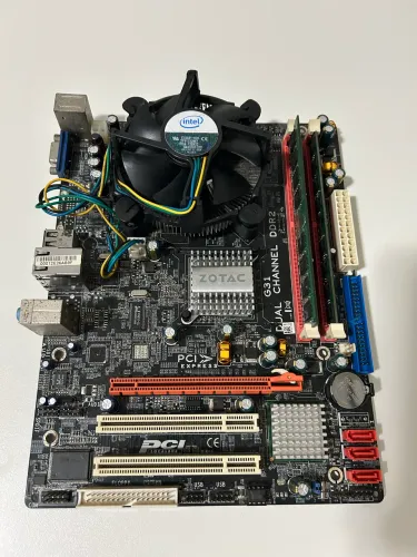 Placa mãe Zotac G31 DDR2 + Processador Intel Dual Core + 4 GB RAM DDR2 