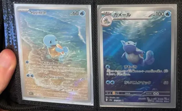 Squirtle e Wartortle de 151