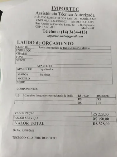 Verdade se Meza de som é equalizador