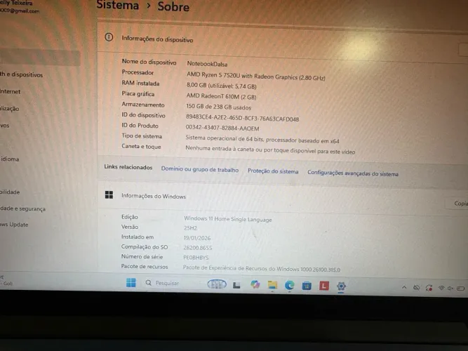 Notebook Lenovo