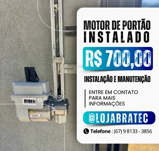 Motor para portão de elevação de 8 segundos novo (instalado)