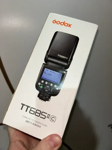 Flash Godox para fotografia profissional - novo na caixa