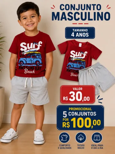 5 conjuntos por 100,00