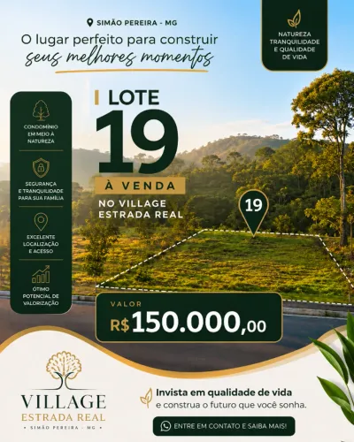 ***Oportunidade no Village Estrada Real Lote 19 à venda***