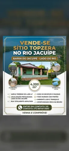 Vendo um sítio em barra de jacuipe