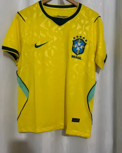 Camisa Brasil Copa 2026 Amarela Tam P ao 4XL Frete Gratís