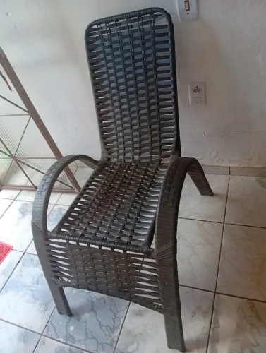 Cadeira de fibra conservada