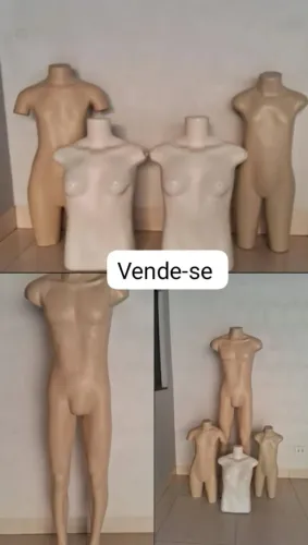 Conjunto de 4 manequins