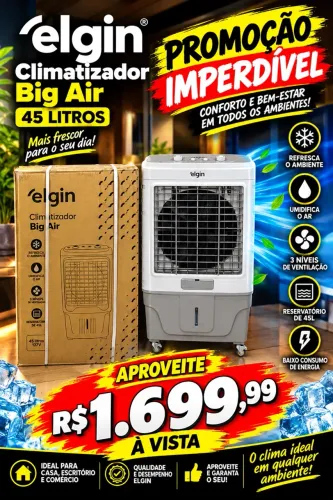 CLIMATIZADOR ELGIN 65 LITROS NOTA FISCAL E GARANTIA *44